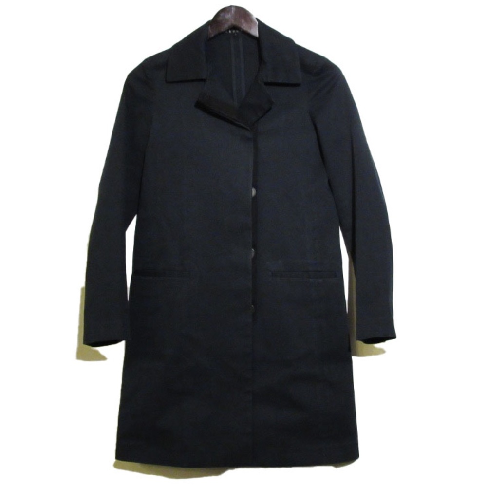 Theory Navy Blue Lightweight Overcoat Size P